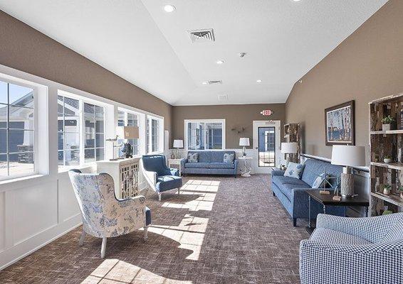 Sunroom - Hampton Manor of Vanburen Assisted Living Community in Michigan