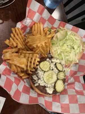 Black n Blue Burger (with pickles)