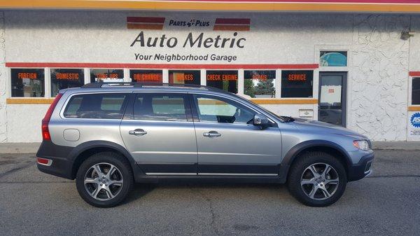 2012 XC70 with 2 inch lift kit and taller tires