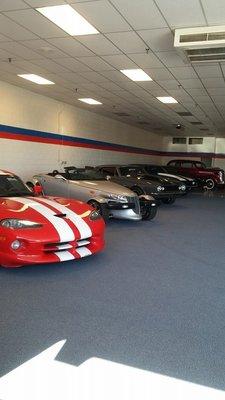 Our classic car showroom