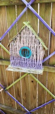 wicker bird house