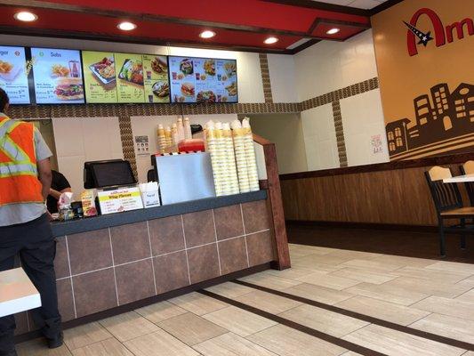 Interior and menu boards