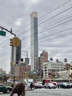 View across 2nd Avenue from the plaza. Tramway Plaza Parks Department Public Space 04/25/22