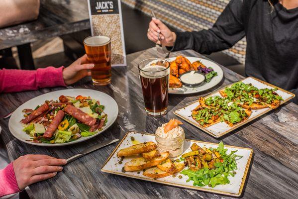 Variety of food offerings at Jack's Taproom inside Grand Traverse Resort and Spa