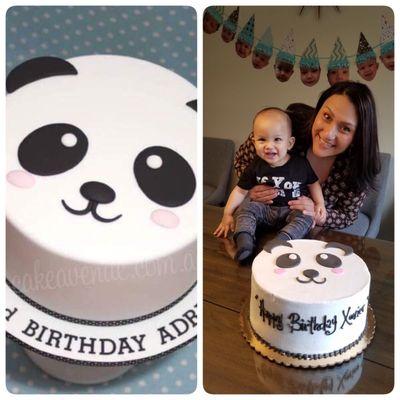 The pic on the left is what I showed Edo I wanted and the pic on the right is the cake he made for us.