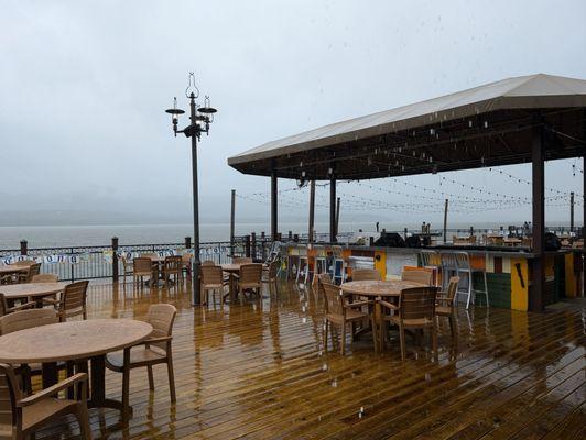 Outdoor bar would be great on a sunny day!