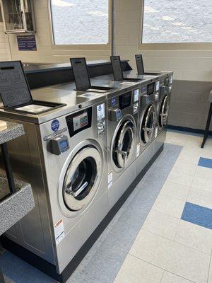 All new washers in Lafayette Laundry