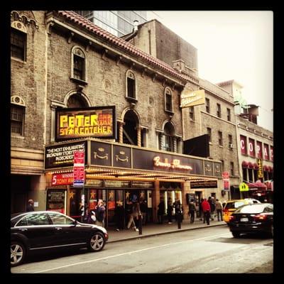 View of the theater on West 47th Street