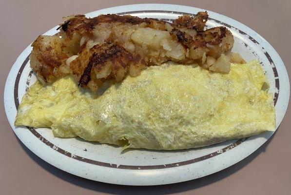 Ham & Onion Omelette with Homefries