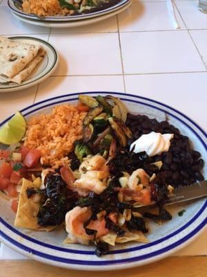 Shrimp with ancho chile