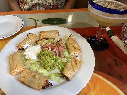 Flautas appetizer