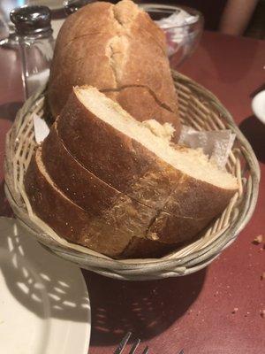 freshly baked bread! It was hot to the touch and very good!