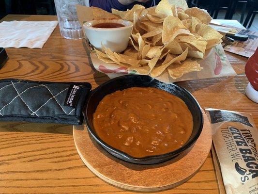 Chili Skillet Queso. Yuck!