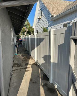 Vinyl fencing