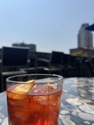 Negroni in the sun