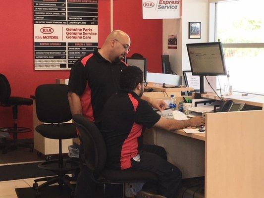 Service Team at Century 3 Kia