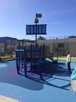 Pirate ship playground.