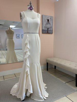 Special occasion cream color dress