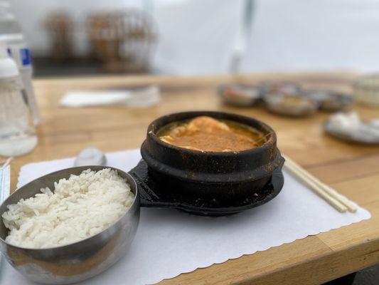 #4 "Tasty" tofu soup (that's actually the name they gave it)