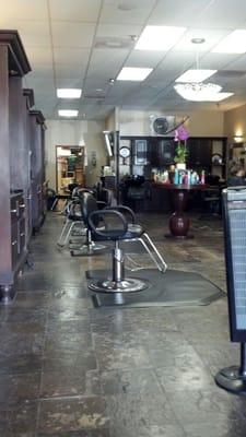 Inside the salon