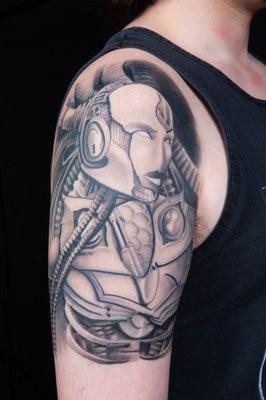 Robot tattoo by Dittmer