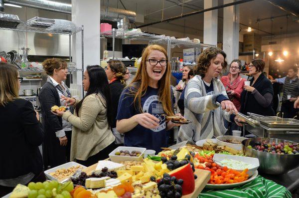 Celebrations in the kitchen make people really happy for some reason!