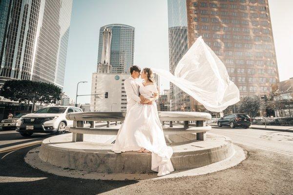 Engagement Shoot in Downtown Los Angeles