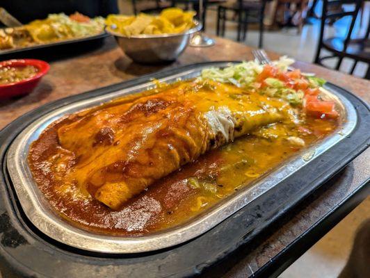 Shredded beef burrito, Christmas