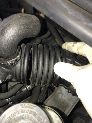 Nissan Sentra Broken Air Cleaner Duct