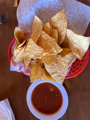 Chips and 4 oz. Small Salsa