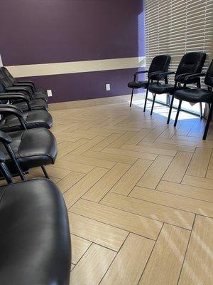 Clean waiting room