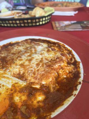 Cheese enchiladas