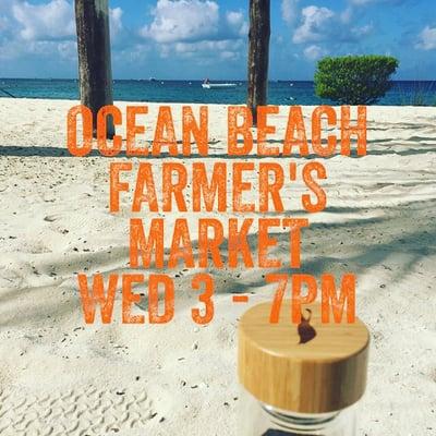 Find us in Ocean Beach on Wednesday from 3-7pm.