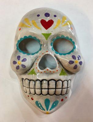 Sugar Skull Mask for our "Coco" Kid's Night Out on Friday, October 12th 2018. 6-9pm.