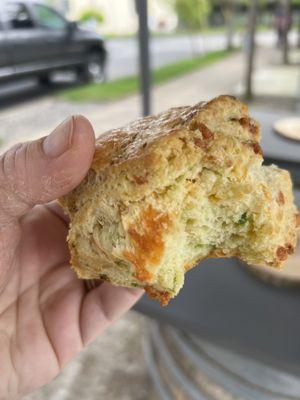 Jalapeño cheddar scone