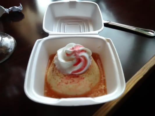 My flan...to-go.