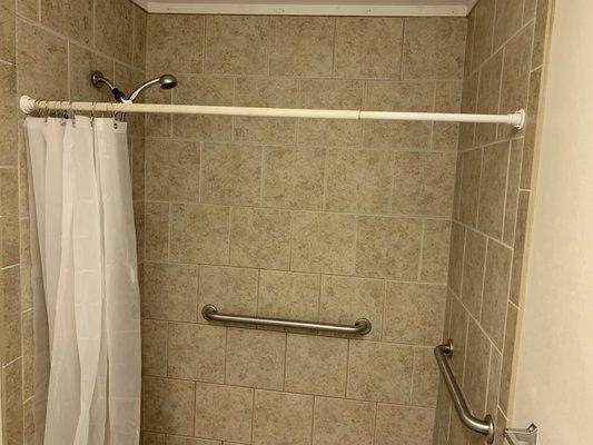 Handicapped shower access