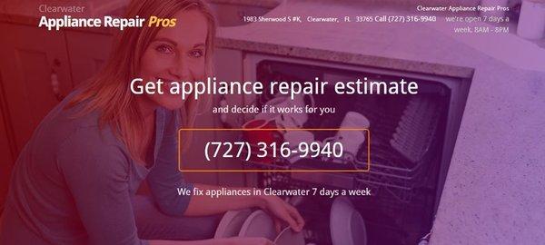 Clearwater Appliance Repair Pros-(727) 316-9940