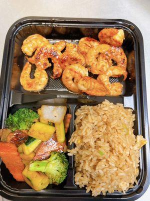 Hibachi Combo bento box Shrimp