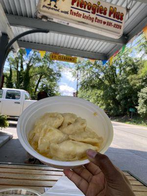 Hot Potato and Cheese Pierogies