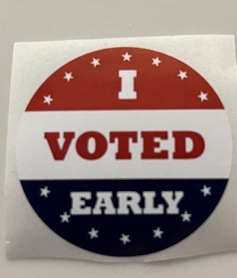 Took care of business with our early voting:-)