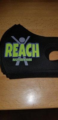 Thanks Reach Nutrition for letting us make your masks