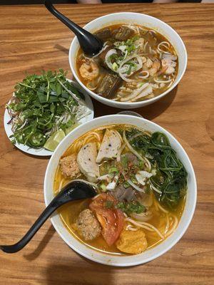 Canh Bún and Bún Mắm. Delicious