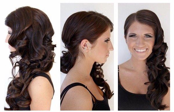 Hair by Audrey, makeup by Vanessa