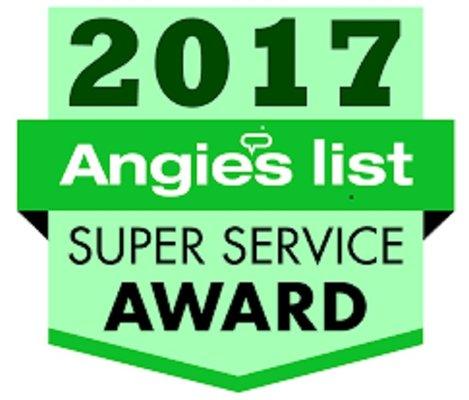 Our 2017 Super Service award for maintaining an A rating!