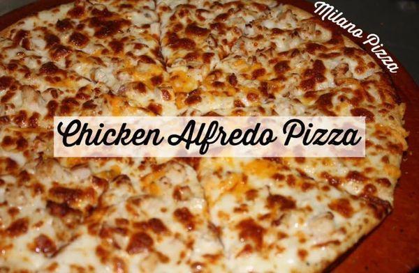 The Classic "Chicken Alfredo Pizza" or as we like to call it, "The Heart Warmer"