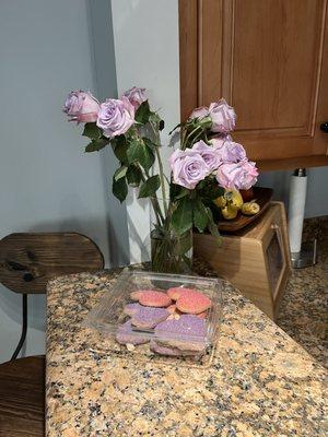 Cookies were gross flowers wilted in hours