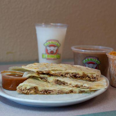 Try our cheesy quesadillas! 
Open 10am-6pm.