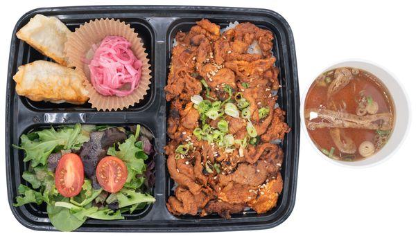 Spicy Pork Bento Box