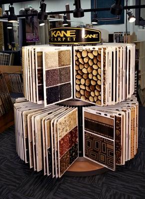 All the top brand name manufacturers, including Kane Carpet.